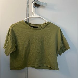 olive green basic crop